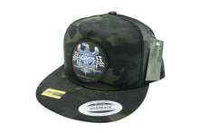 Load image into Gallery viewer, GP Suspension Patch Logo Snapback Trucker Hat Camo
